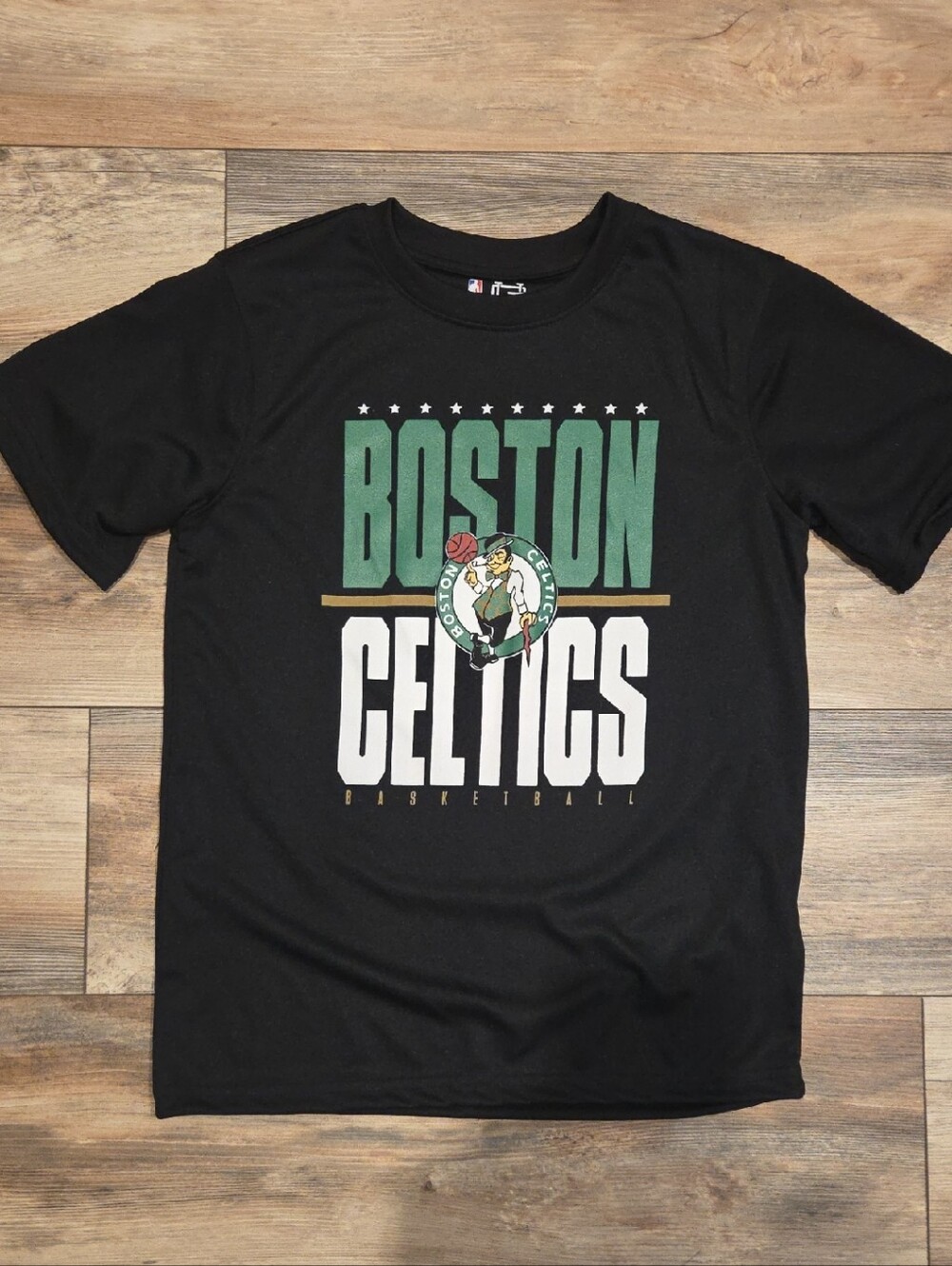 NBA Boston Celtics Black Green White T-Shirt